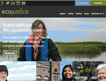 Tablet Screenshot of ecojustice.ca